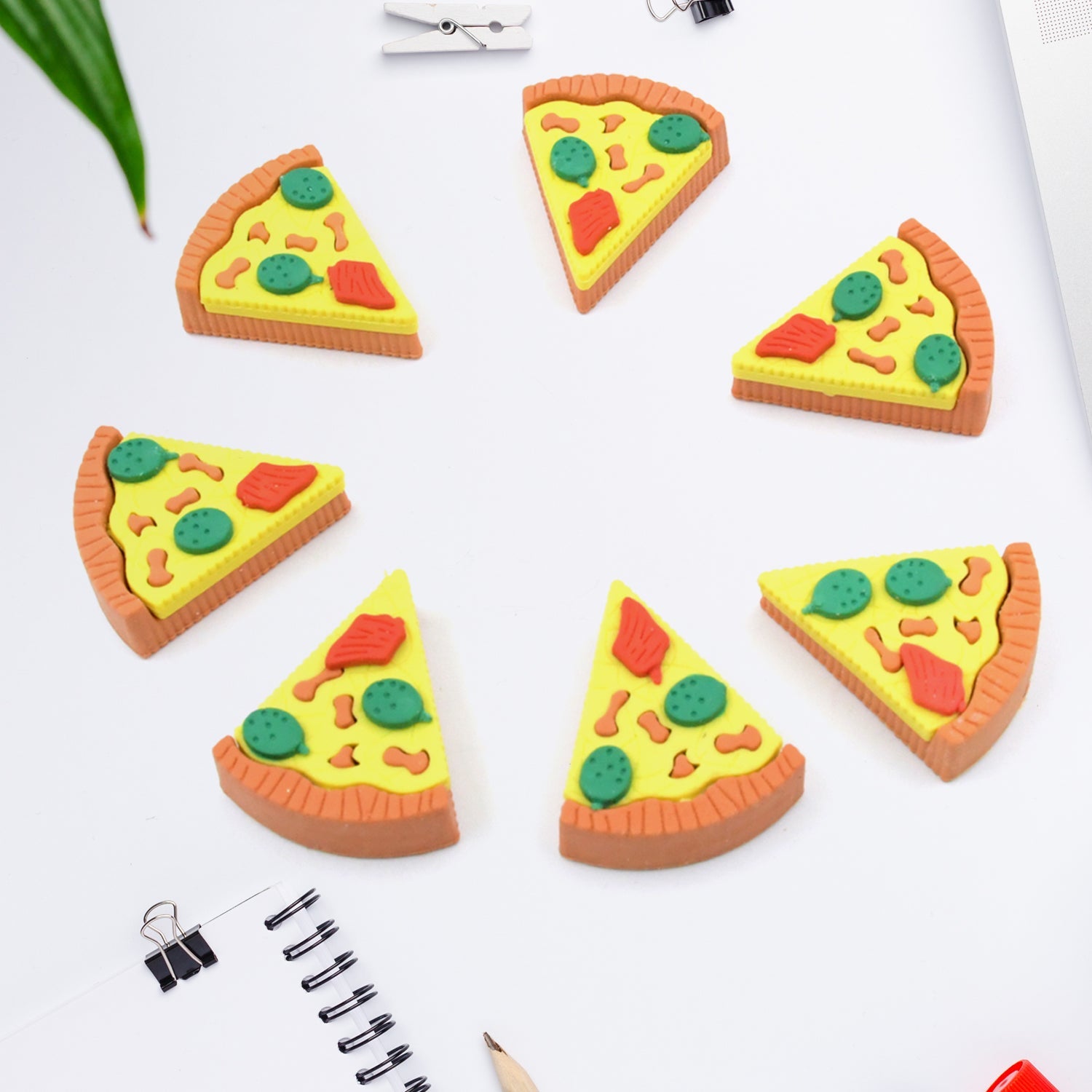 4347 3D Pizza Slices Kids Favourite Food Eraser, Pizza 7 slice eraser for kids Adults fast food lover Stationary Kit Fancy & Stylish Colorful Erasers, for Return Gift, Birthday Party, School Prize 4347 3D Pizza Slices Kids Favourite Food Eraser, Pizza 7 slice eraser for kids Adults fast food lover Stationary Kit Fancy & Stylish Colorful Erasers, for Return Gift, Birthday Party, School Prize